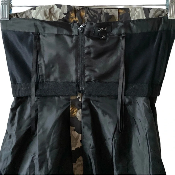 J CREW Strapless Cocktail Dress Party Marielle Dress in Solstice Floral Size 00 - Picture 10 of 11